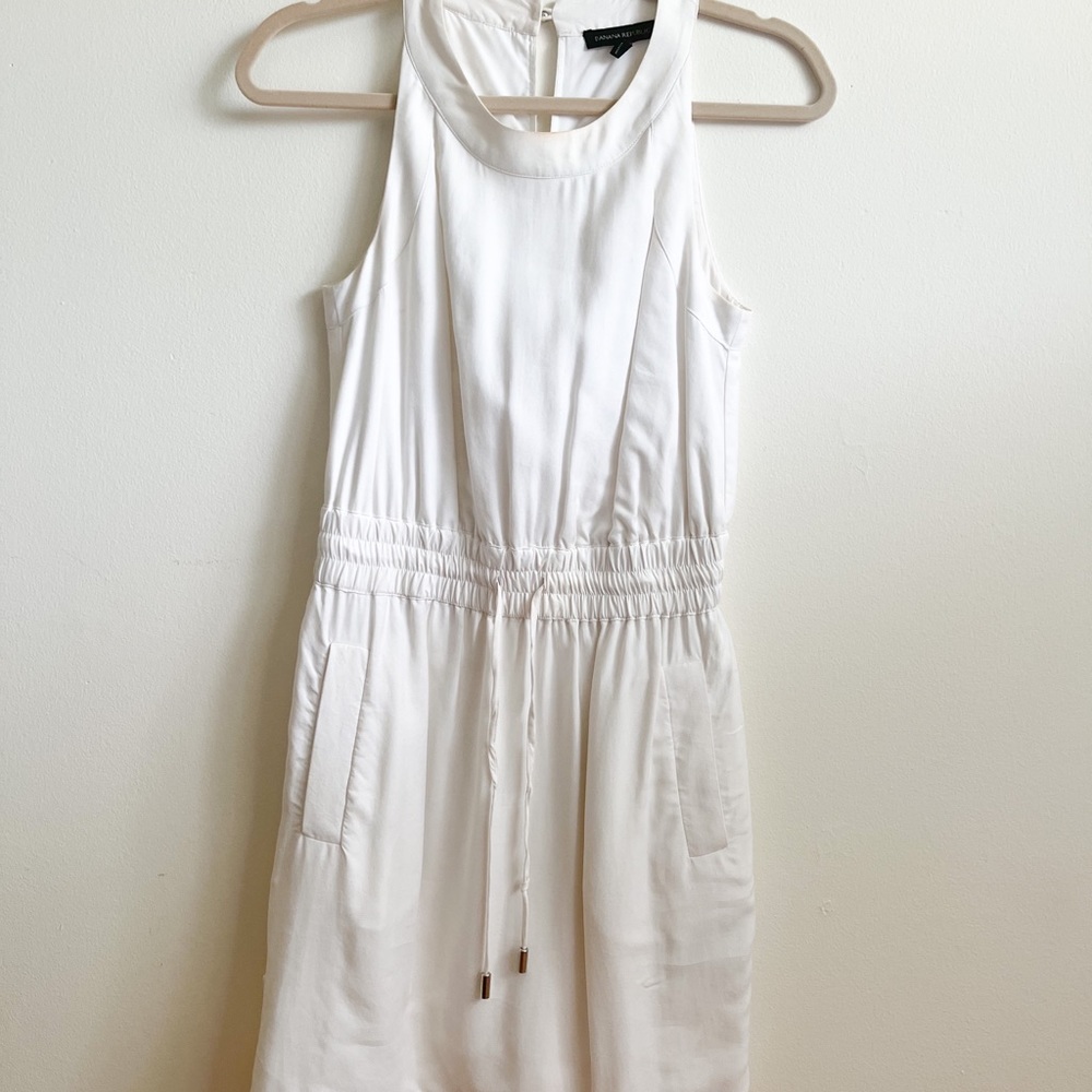 Banana republic white dress. Size 0.